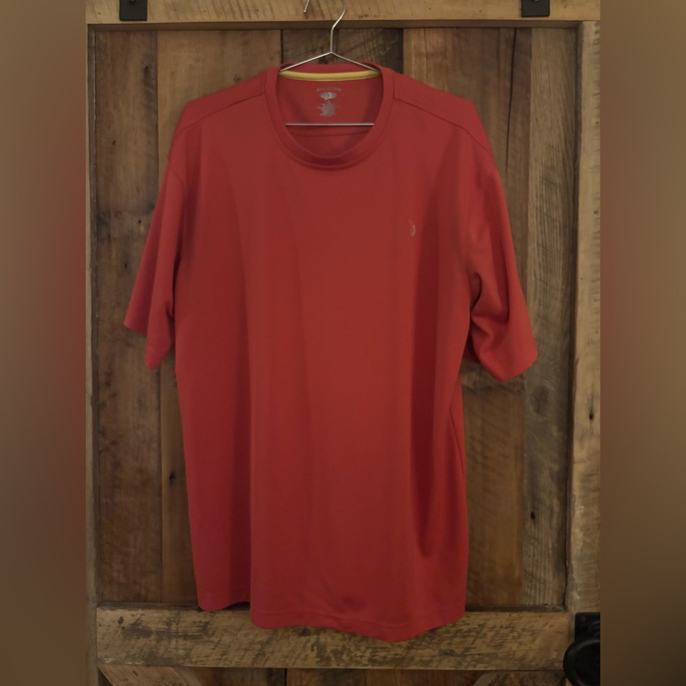 Reel Legends Fishing Shirt Mens Short Sleeve Sun Protection X-Large - Coral